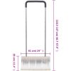 Snöskyffel med utdragbart handtag silver stålblad vidaXL 61 cm – miniatyr 7