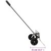 Snöskyffel med utdragbart handtag silver stålblad vidaXL 61 cm – miniatyr 8