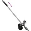 Snöskyffel med utdragbart handtag svart stålblad vidaXL 66 cm – miniatyr 5