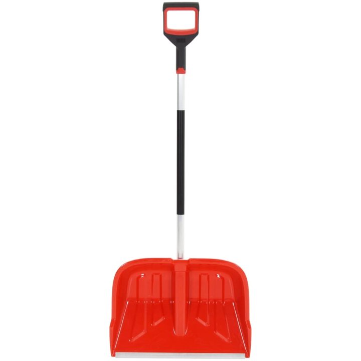 Snöskyffel röd 136 cm aluminium vidaXL – bild 2