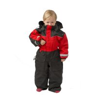Snowpeople Safari Overall barn röd/svart, 90
