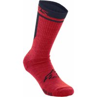 SOCKS MERINO 24 RD/BK S