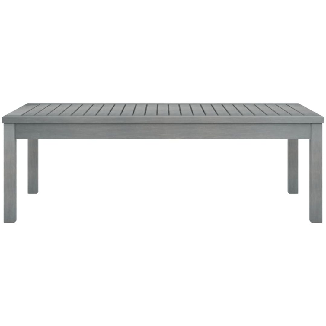 Soffbord 100x50x33 cm grått massivt akaciaträ vidaXL – bild 2