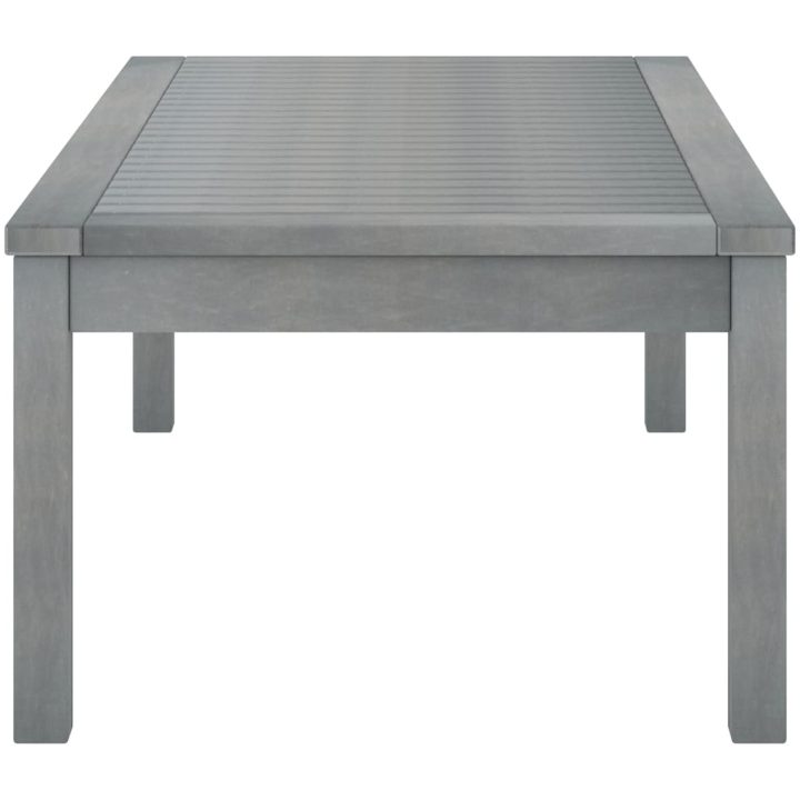 Soffbord 100x50x33 cm grått massivt akaciaträ vidaXL – bild 3