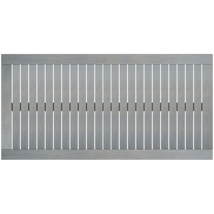Soffbord 100x50x33 cm grått massivt akaciaträ vidaXL – bild 4