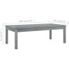 Soffbord 100x50x33 cm grått massivt akaciaträ vidaXL – miniatyr 6