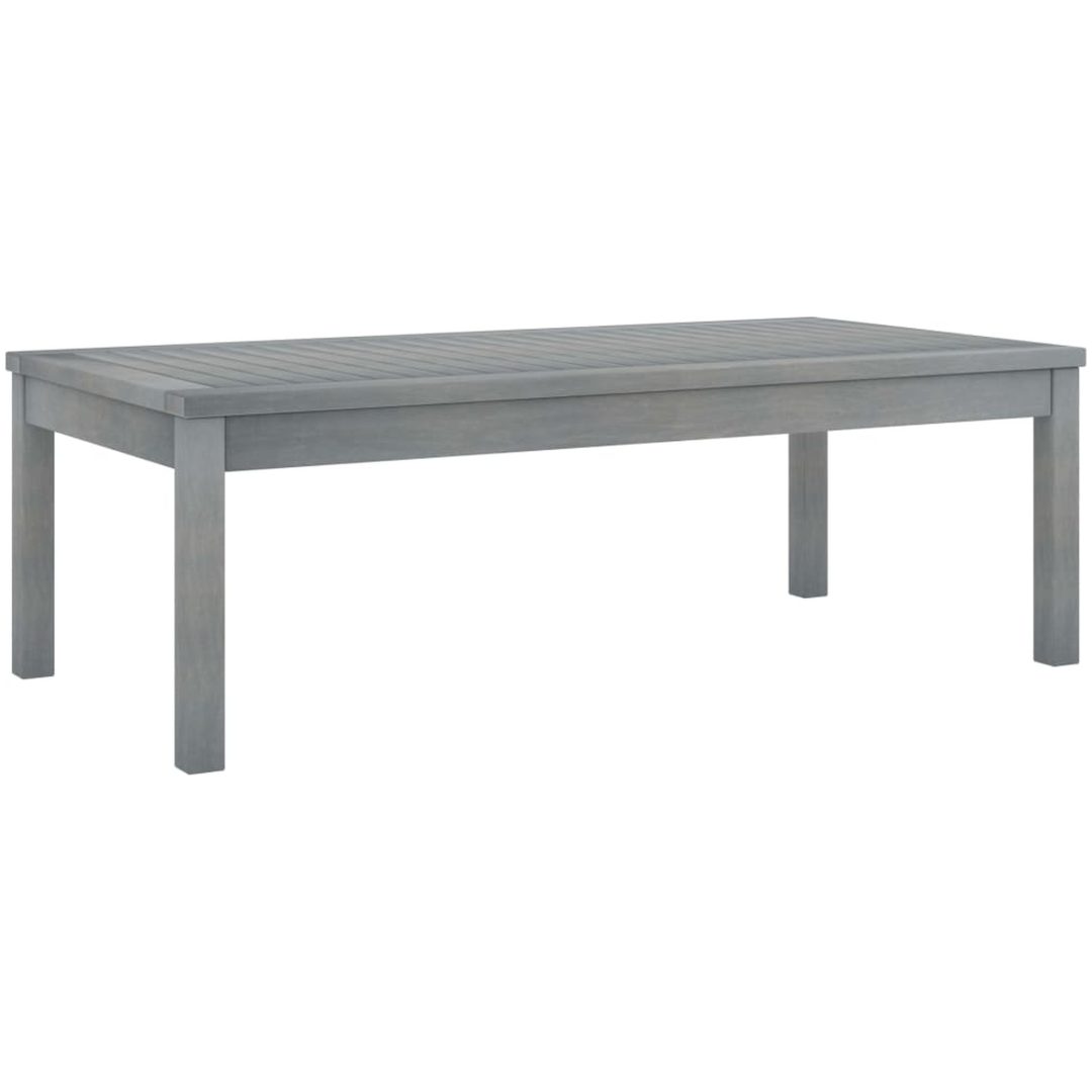 Soffbord 100x50x33 cm grått massivt akaciaträ vidaXL