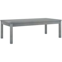 Soffbord 100x50x33 cm grått massivt akaciaträ vidaXL