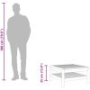 Soffbord 65x65x35 cm massivt akaciaträ vidaXL – miniatyr 7