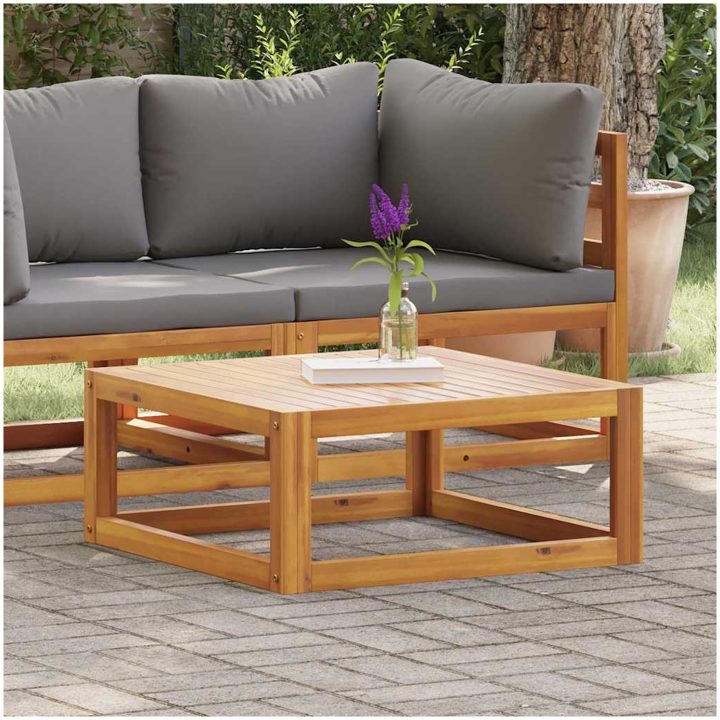 Soffbord 68x68x29 cm massivt akaciaträ vidaXL – bild 3