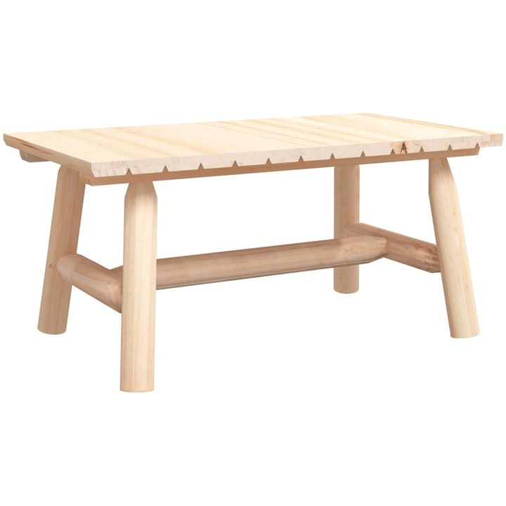 Soffbord 90x50x41 cm massivt granträ vidaXL – bild 2