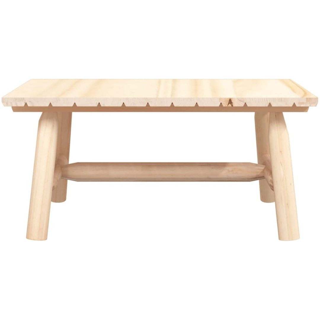 Soffbord 90x50x41 cm massivt granträ vidaXL – bild 3
