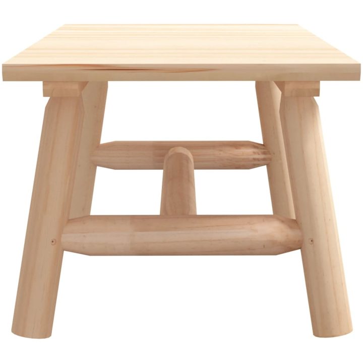 Soffbord 90x50x41 cm massivt granträ vidaXL – bild 4