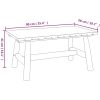 Soffbord 90x50x41 cm massivt granträ vidaXL – miniatyr 6