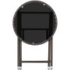 Soffbord brun 60 cm konstrotting och härdat glas vidaXL – miniatyr 5