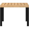 Soffbord för trädgård svart 55x55x39,5 cm pulverlackerat stål vidaXL – miniatyr 4