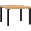 Soffbord för trädgård svart 55x55x39,5 cm pulverlackerat stål vidaXL – miniatyr 5