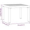 Soffbord för trädgård svart 55x55x39,5 cm pulverlackerat stål vidaXL – miniatyr 6