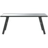 Soffbord för trädgård svart 90x45x35 cm pulverlackerat stål vidaXL – miniatyr 3