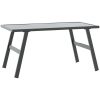 Soffbord för trädgård svart 90x45x35 cm pulverlackerat stål vidaXL – miniatyr 5