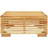 Soffbord för trädgården 69,5x69,5x31 cm massiv teak vidaXL – miniatyr 3