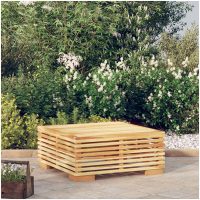 Soffbord för trädgården 69,5x69,5x31 cm massiv teak vidaXL