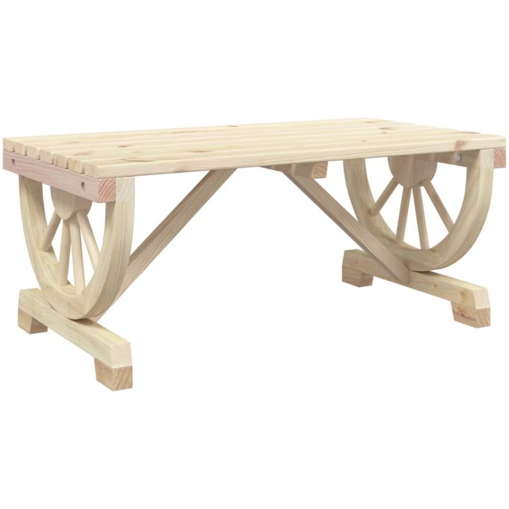Soffbord för trädgården 90x50x40 cm massiv furu vidaXL – bild 2