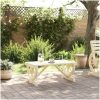 Soffbord för trädgården 90x50x40 cm massiv furu vidaXL – miniatyr 3