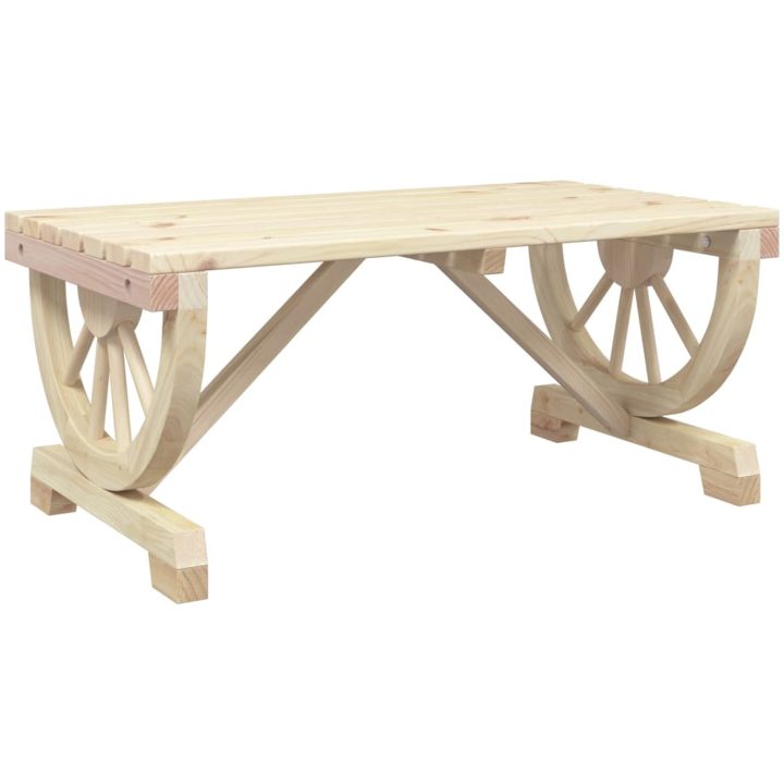 Soffbord för trädgården 90x50x40 cm massiv furu vidaXL – bild 6
