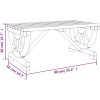 Soffbord för trädgården 90x50x40 cm massiv furu vidaXL – miniatyr 9