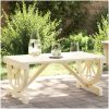 Soffbord för trädgården 90x50x40 cm massiv furu vidaXL – miniatyr 1