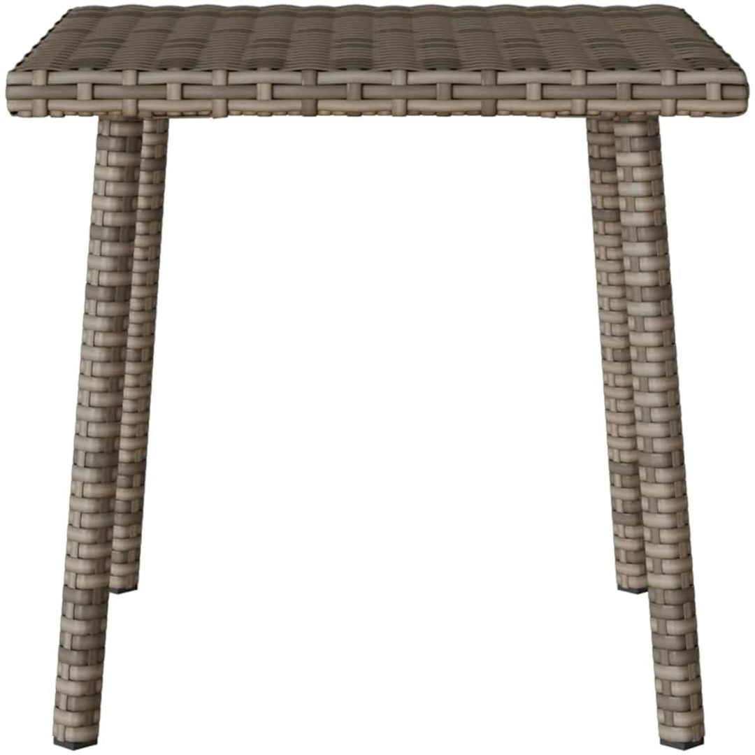 Soffbord för trädgården rektangulärt grått vidaXL 40 x 40 x 37 cm – bild 4