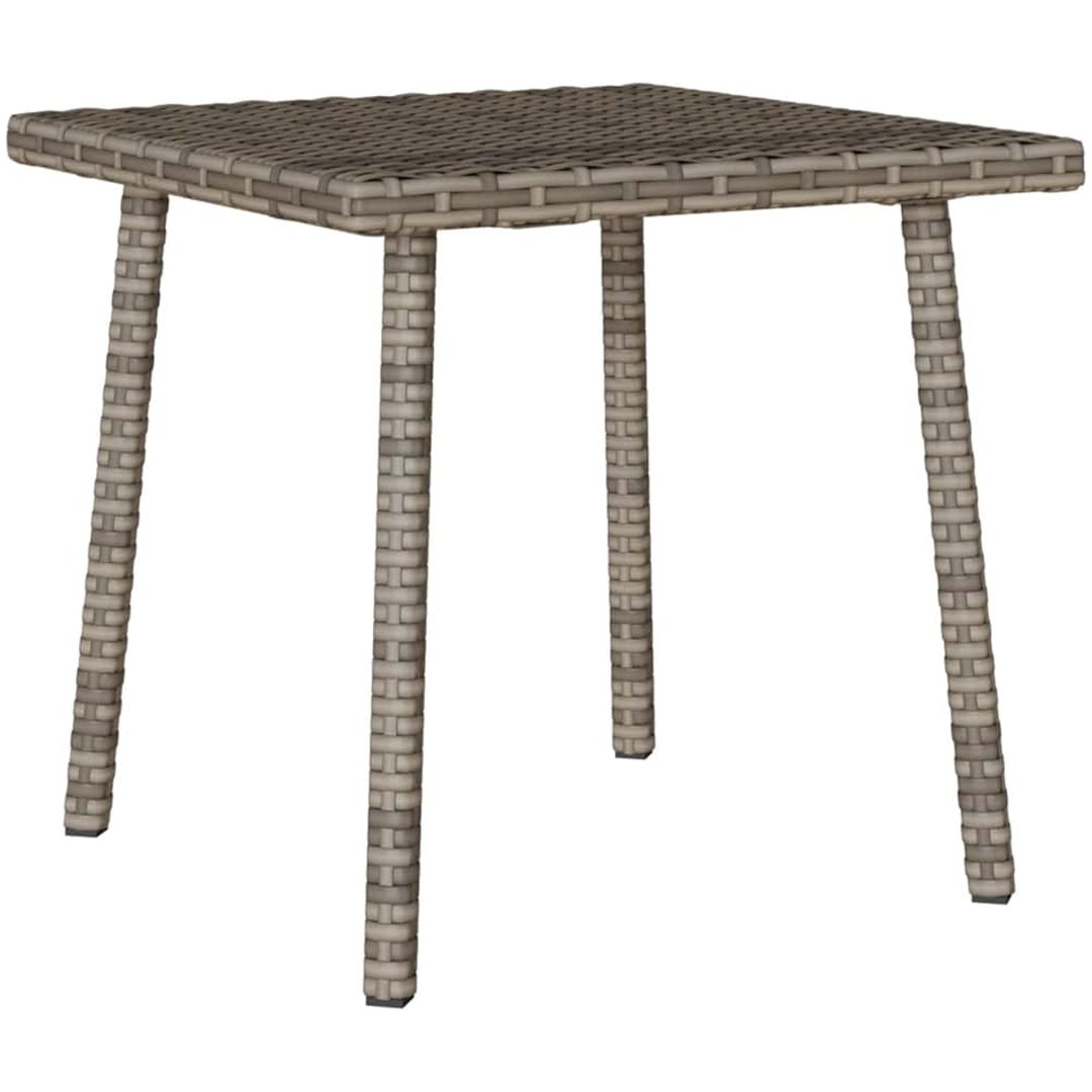 Soffbord för trädgården rektangulärt grått vidaXL 40 x 40 x 37 cm – bild 6