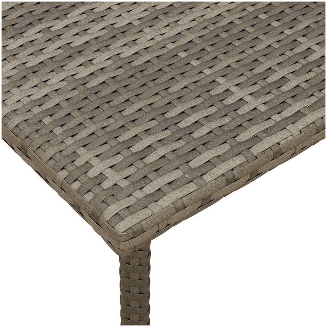 Soffbord för trädgården rektangulärt grått vidaXL 40 x 40 x 37 cm – bild 7