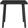 Soffbord för trädgården rektangulärt svart vidaXL 40 x 40 x 37 cm – miniatyr 4