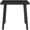 Soffbord för trädgården rektangulärt svart vidaXL 40 x 40 x 37 cm – miniatyr 5