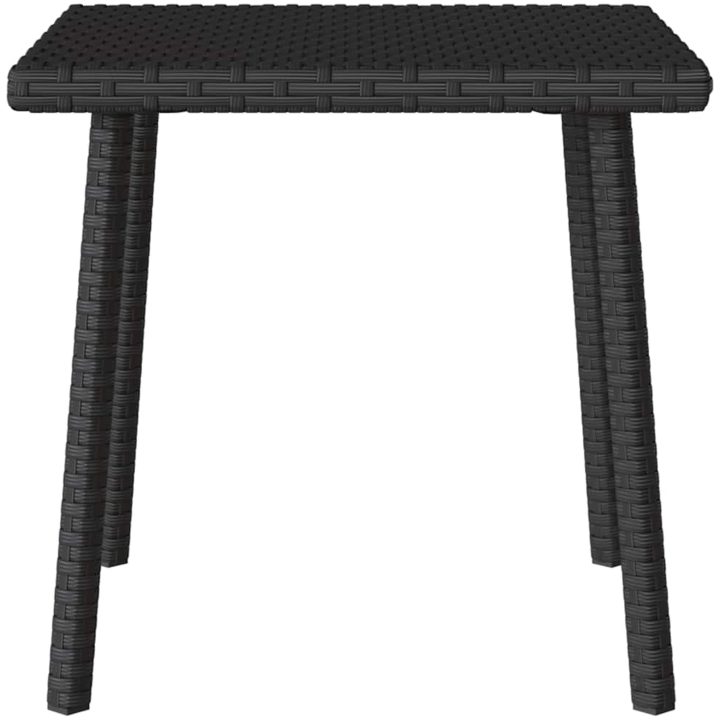 Soffbord för trädgården rektangulärt svart vidaXL 40 x 40 x 37 cm – bild 5