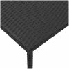 Soffbord för trädgården rektangulärt svart vidaXL 40 x 40 x 37 cm – miniatyr 7