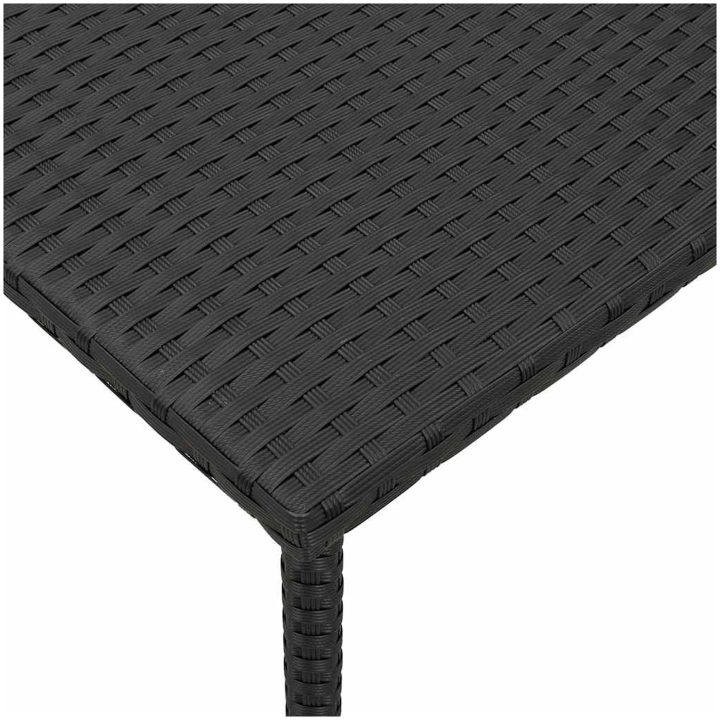Soffbord för trädgården rektangulärt svart vidaXL 40 x 40 x 37 cm – bild 7