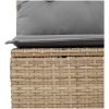 Soffgrupp för trädgård med dynor 10 delar beige konstrotting vidaXL – miniatyr 6