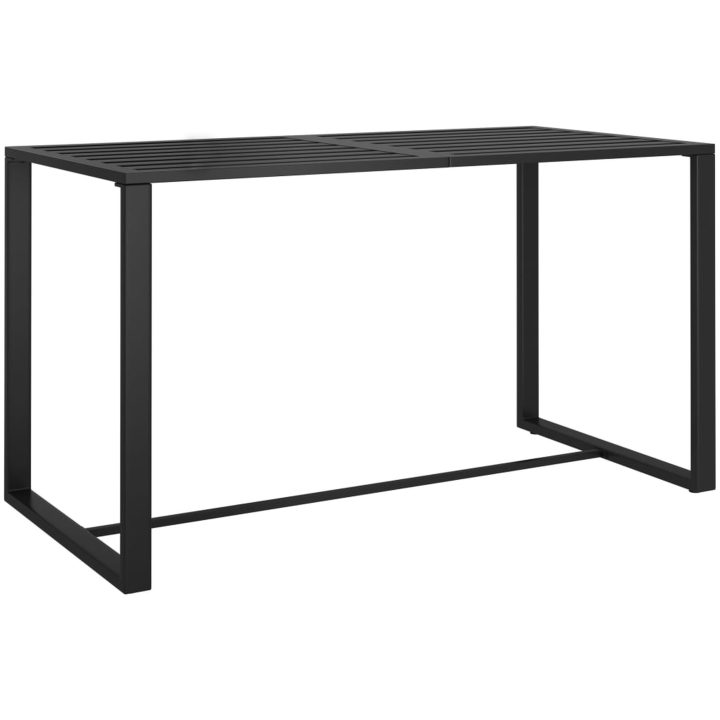Soffgrupp för trädgården 5 delar med dynor aluminium antracit vidaXL – bild 2