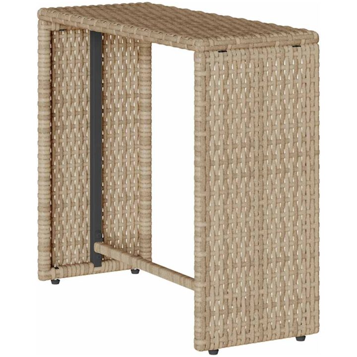 Soffgrupp för trädgården, 5 delar med kuddar, stapelbar beige vidaXL – bild 6
