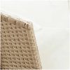 Soffgrupp för trädgården med dynor 4 delar beige konstrotting vidaXL – miniatyr 10