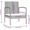 Soffgrupp för trädgården med dynor 8 delar konstrotting svart vidaXL – miniatyr 12