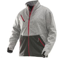 Softshell Jacka 1247 Technical Gråmelerad/Röd Jobman