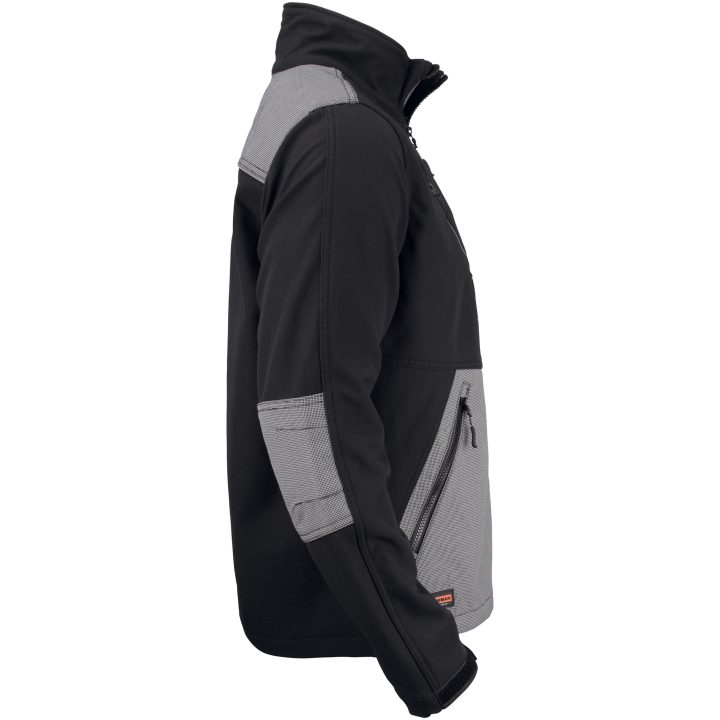 Softshell Jacka 1248 Advanced Svart/Mörkgrå Jobman XXXL – bild 4