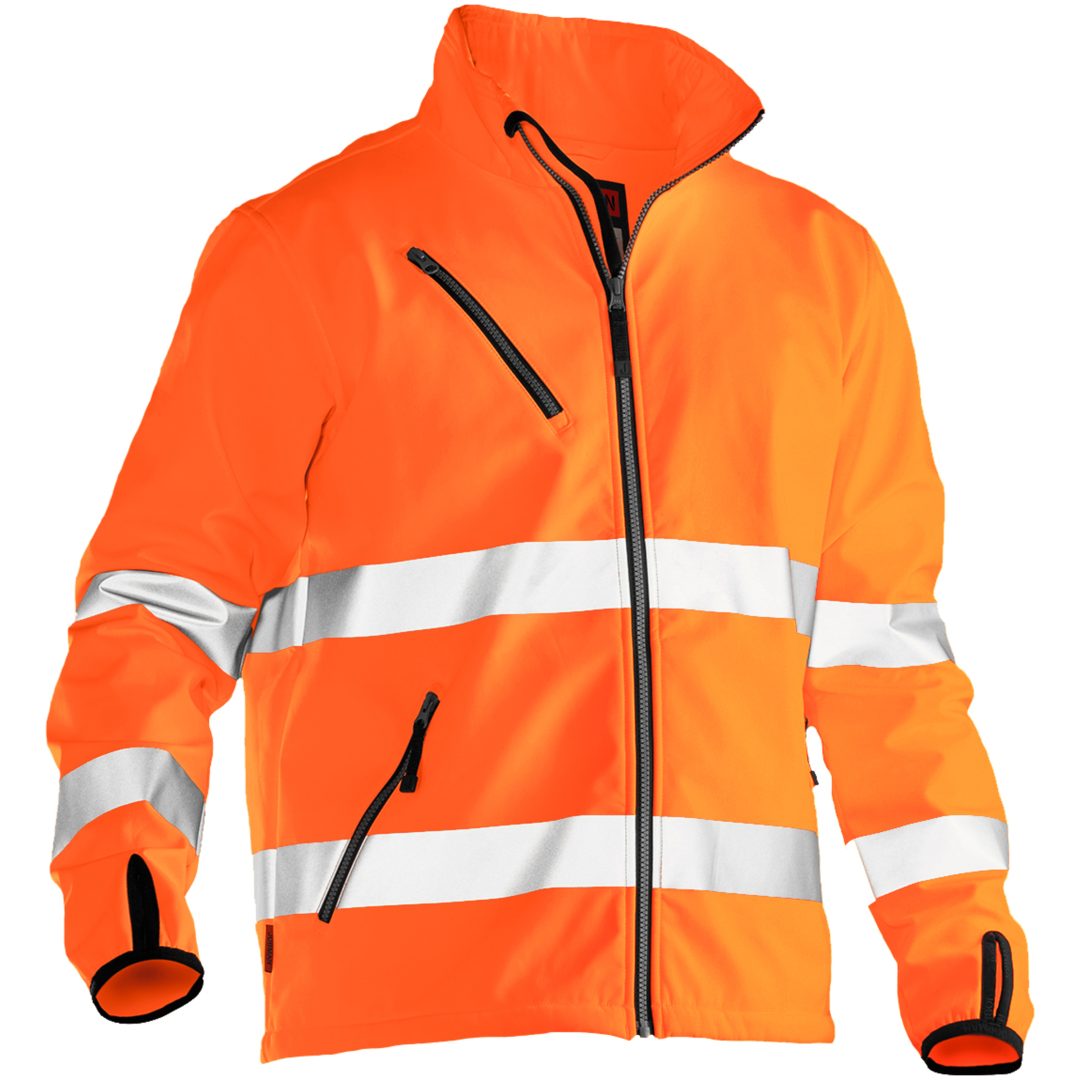 Softshell Jacka Varsel 1202 Practical Orange Jobman XXXL