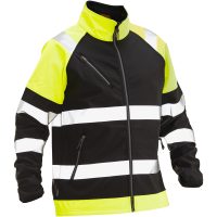Softshell Jacka Varsel 5125 Technical Svart/Gul Jobman