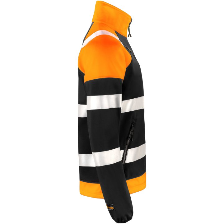 Softshell Jacka Varsel 5125 Technical Svart/Orange Jobman Large – bild 4
