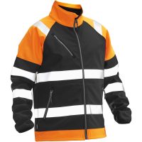 Softshell Jacka Varsel 5125 Technical Svart/Orange Jobman